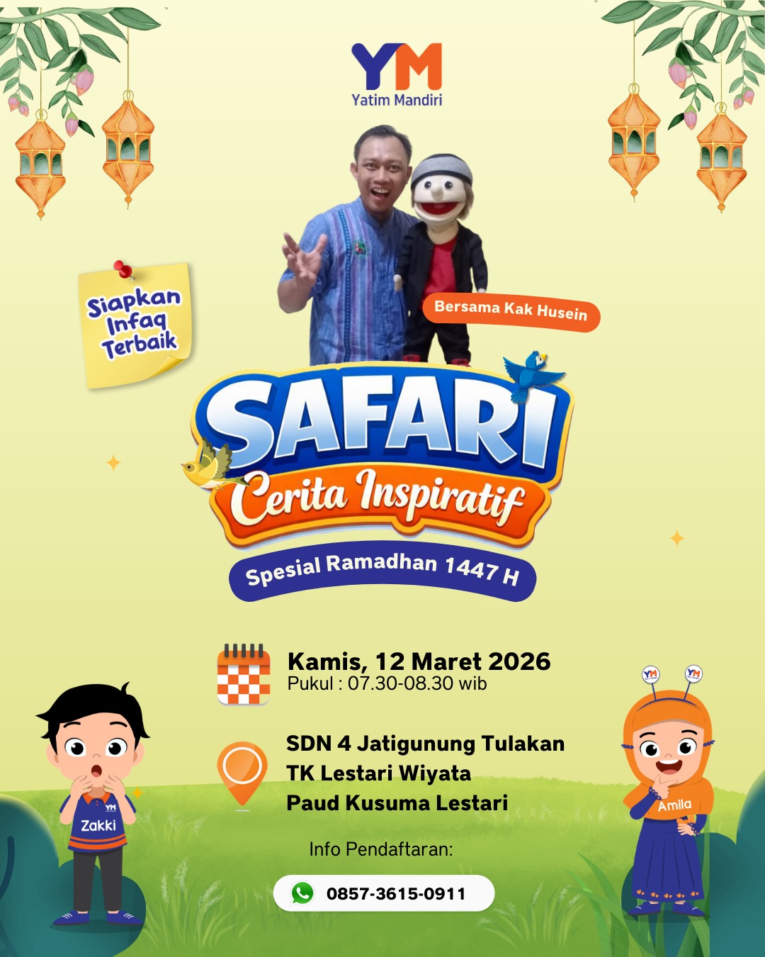 Safari Dongeng Inspiratif di SD Negeri 4 Jatigunung